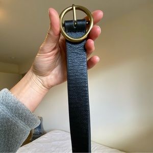 Lovestrength Genuine Leather Belt with Brass Hardware